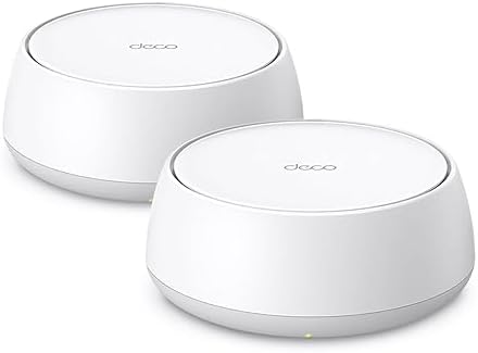 TP-Link Deco BE25(2-Pack) Dual Band BE5000 Whole Home Mesh WiFi 7 System| 8K Streaming | 5 Gbps Router | 2ร2.5 Gbps Gigabit, 4K-QAM, 4 Antennas | VPN, MU-MIMO | Works with Alexa and Google Assistant