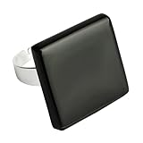 ❤️ UNIQUE & FLEXIBEL: Die geometrische Form macht den Glas Ring zu einem aufregenden Hingucker und die offene Form sorgt dafür, dass er an jedem Finger getragen werden kann - von Ringfinger bis Zeigefinger! So setzt der Stein Ring zu jeder Zeit einen farbigen Akzent und peppt Deinen Look auf.