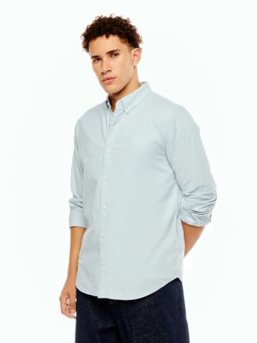 Image of Solid Regular fit Oxford Woven Shirt