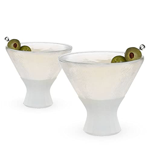 Host Stemless Martini Glasses, Cocktail Glasses, Double Walled Insulated Drinking Glass, Frozen Cups To Keep Your Drinks Cold, Set Of 2 #TOP11