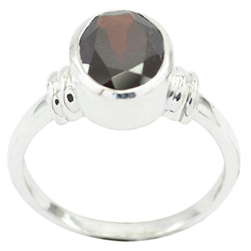 Bague rouge argent sterling 925 véritable bijou indien femme