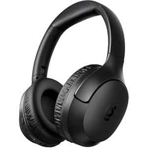 HS7 Bluetooth Headphones Over Ear, 60H Playtime Wireless Headphones with Microphone, ENC Call Noise Cancelling Mic, Foldable Wireless Headset, Deep Bass for Home Office Cellphone PC