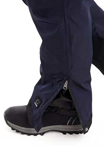 killtec Jungen Skihose mit abzippbarem Latz und Kantenschutz Boys Skihose 242, dunkelnavy, 176, 43401-000