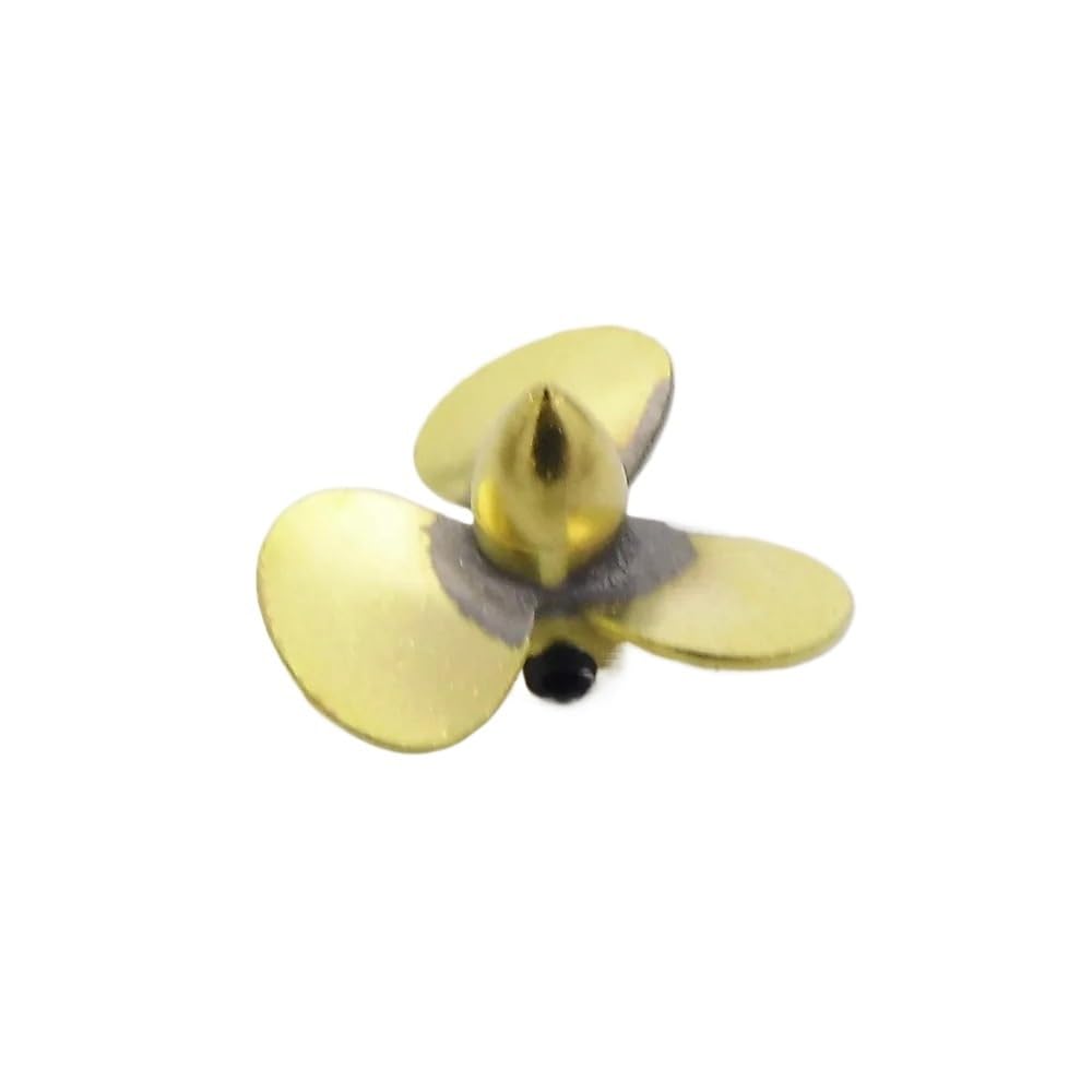 RC Boats Copper 3-Blade Propeller Fits 2mm Shaft, Left And Right Hand Options Available In 12mm, 14mm, 16mm, 23mm Sizes For Scale Marine And Submarine Models(D23mm Left Hand)