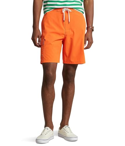 Polo Ralph Lauren Men's 8.5-Inch Kailua Classic Fit Swim Trunks Sailing Orange Large