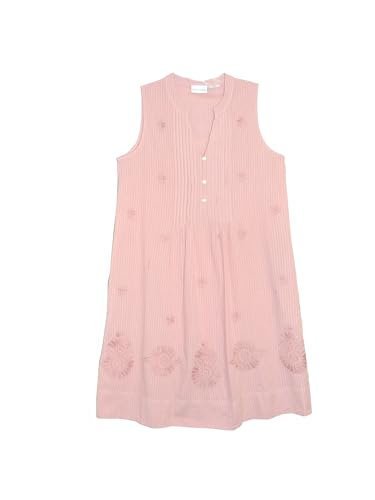 LA CERA Women's 100% Cotton Leno Stripe Chemise Nightgown, 100% Cotton, Machine Wash, Imported, V-Neckline, Sleeveless3