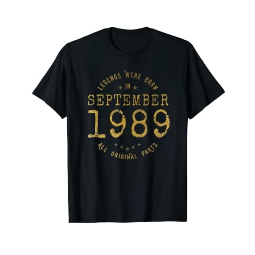 33 años Cumpleaños Las Leyendas nacen en Septiembre de 1989 Camiseta