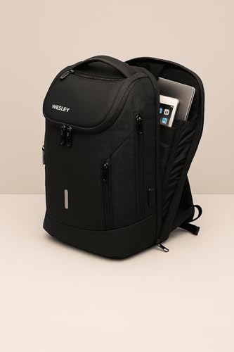 Image of Wesley Rover Pro Series Smart Tech Anti-Theft Laptop Backpack With USB-A & C Type Charging, Internal Organiser Water-Resistant Scratch-Resistant /Business /College /Office bag fits laptop upto 16 inch