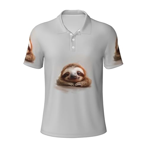 Chemise imprimé paresseux manches courtes sport plein air homme