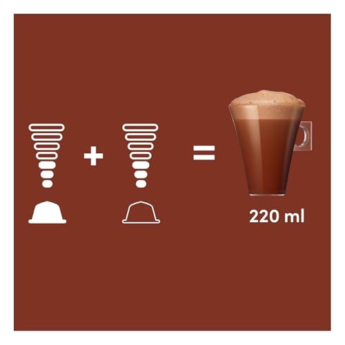 Image of Nescafe Dolce Gusto Chococino Hot Chocolate Pods By COUGAR | Rich & Chocolatey Cocoa Drink | Smooth Frothy Texture | Sustainably Sourced Cocoa | Compatible with Dolce Gusto Machines | 16 Servings - 256g (Imported-USA)