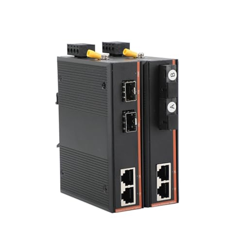1PCS Gigabit 2 Optical 2 Electrical 1000Mbps Single Fiber Mode SC/SFP Optic Transceiver Port Switch(2 SFP to 2 RJ45)