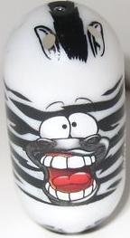 Mighty Beanz 2009 Series 1 Rare Zoo Single #14 Zebra Bean by Mighty Beanz