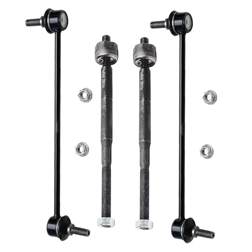 Image of Detroit Axle - 14pc Front End Suspension Kit for 09-12 Dodge Caliber, 07-15 Compass Patriot, Tie Rods Sway Bars Front and Rear Control Arms 2009 2010 2011 2012 Replacement