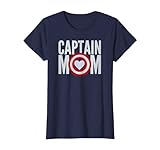 Womens Christmas Gift Mom Birthday Shirt Gift Captain Mom Superhero T-Shirt