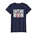 Womens Christmas Gift Mom Birthday Shirt Gift Captain Mom Superhero T-Shirt