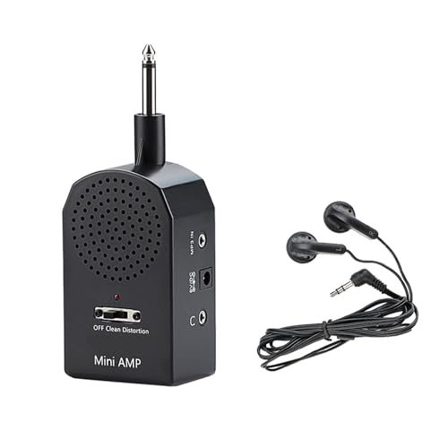 Amplificateur de guitare électrique portable avec sortie casque et distorsion intégrée