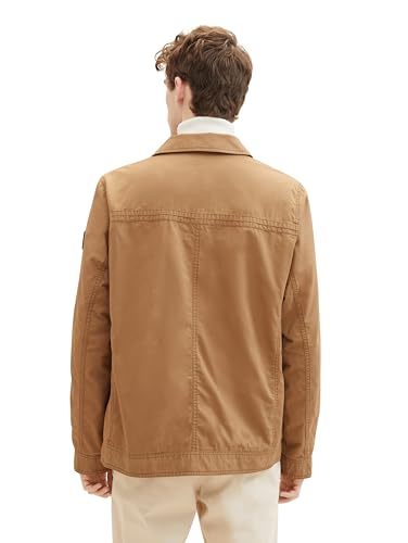 TOM TAILOR Herren Casual Blouson Übergangsjacke aus Baumwolle, 15078 - Otter Brown, M – Ansicht 3