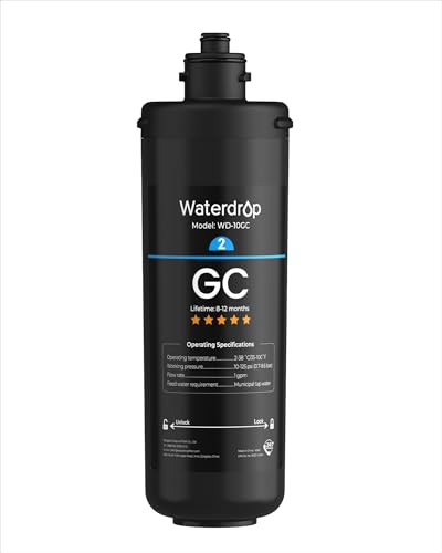 Image of Waterdrop WD-10GC Water Filter Replacement for Waterdrop TSA & TSB & TSA-UF & TSB-CM & TSB-ALK 3-stage Under Sink Water Filter System, 8-12 months Under Sink Water Filtration System, 1 Pack