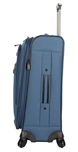 Nicole Miller New York Designer Luggage Collection - Large 28 Inch Expandable Softside Suitcase - Lightweight Checked… - Image 3