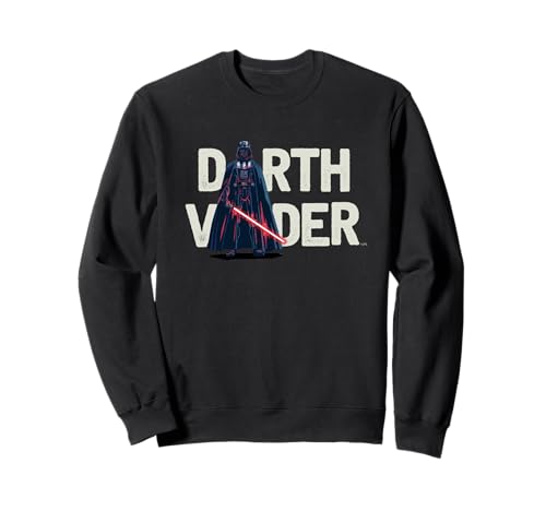 Sweatshirt Star Wars Darth Vader avec lettres imprimées pour fan de la saga