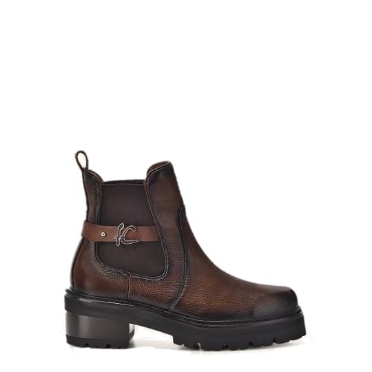 FRANCO CUADRA Womens Booties in Genuine Deer Leather Brown Honey 41WVNVN