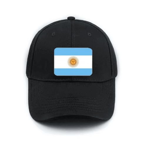 Casquette de baseball noire Argentine réglable pour sport et loisirs