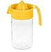 Spremiagrumi in plastica con base in barattolo di vetro da 660 ml (giallo)
