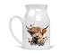 Produktbild Noble & Page Charmantes Milchkännchen mit Hochlandkuh, vielseitiger Krug oder Vase, schönes handbedrucktes Geschenk, Kuh 5