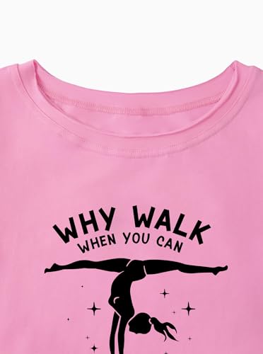 Image of Girls' Graphic Tees Summer Cute Tops Casual Short Sleeve Crew Neck T Shirts