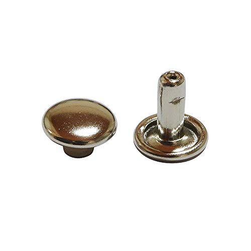 KIYOHARA サンコッコー 両面カシメ 中 20組入り 直径7.2mm ニッケル SUN11-136