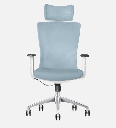 Image of Lakdi The Furniture Co High-Back Office Chair Upholstery Primium Mesh Director & Executive Chair Height Adjustable & Revolving Chair Metal Legs & WheelBase Best offfice Chair -(SSL-608-Swivel Tilt)