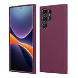 kwmobile Cover per Samsung Galaxy S23 Ultra Custodia - Back Case per Caricatore Wireless - Antiurto e Flessibile in Silicone TPU - viola bordeaux