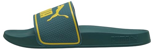 PUMA Leadcat 2.0 - Sandalias unisex para deslizar, color amarillo esmeralda, color amarillo deslumbrante, talla 13, Esmeralda Ice Dazzling Yellow, 48.5 EU
