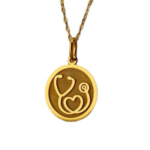 Collier stéthoscope en argent 925 délicat pour sublimer le quotidien d'une infirmière
