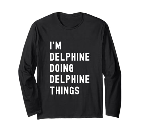 Sono Delphine Que Fa Cose di Delphine Maglia a Manica