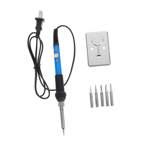 Alipis Jewelry Soldering Kit Thermostat 60w Soldering Iron Set Includes Stand Tips for Electronics Hobby