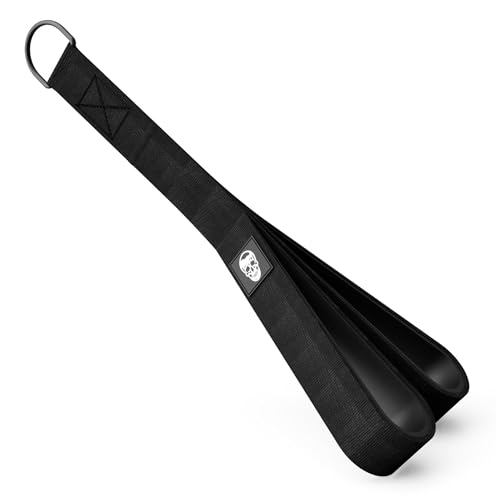 Gymreapers Tricep Rope Cable Attachment Multi-Workout Rope Tricep Pull Down Extension - Perfect for Gym/Home Use (Black, Tricep Rope - 19