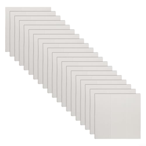 20 adhesivos 3D para pared de ladrillo de piedra, paneles de espuma suave autoadhesivos, espuma XPE de 350 x 350 mm, revestimientos decorativos de pared para cocina, dormitorio, sala de estar (blanco)