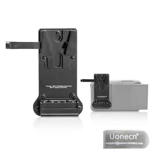 Uonecn NP-F �_�~�[�o�b�e���[����V�}�E���g�o�b�e���[�v���[�g Sony NP-F970 F770 F550�p Atomos Shinobi Shogun Ninja V�p SmallHD 702�p LED���C�g�p �u���b�N Hollyland 