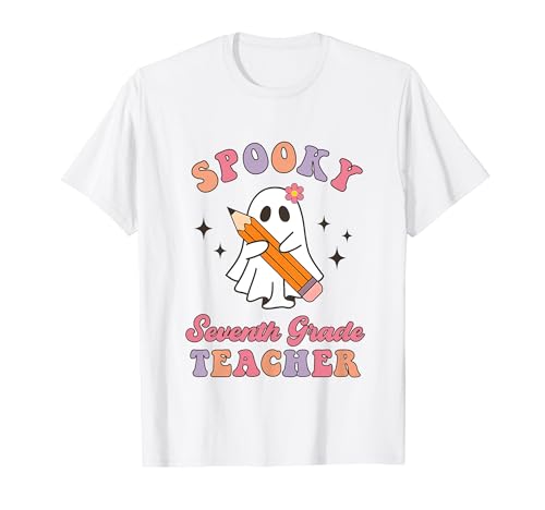 Spooky Seventh Grade Teacher Halloween 7th Grade Costume Camiseta