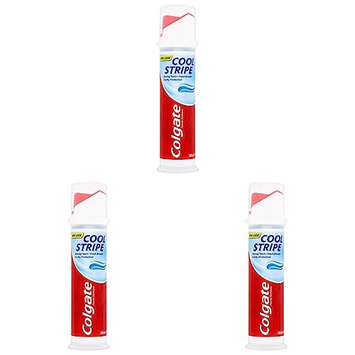 Colgate Cool Stripe Toothpaste Pump, 100 ml (Pack of 3)