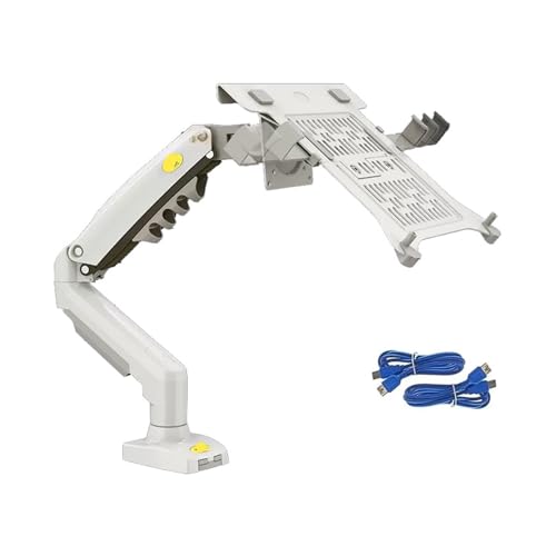 Support moniteur 17-30 pouces blanc pour télétravail efficace