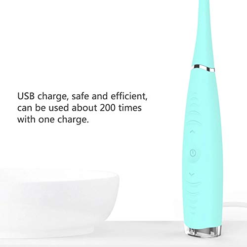 KKmoon Limpador de dente removedor de tártaro Ferramenta elétrica para limpeza de manchas de dente c