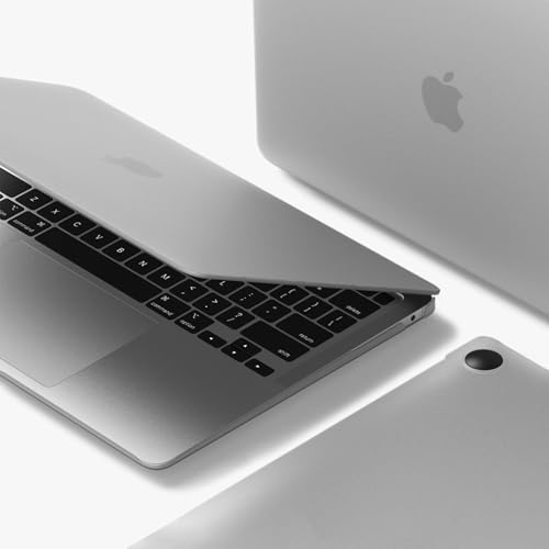 Image of DailyObjects Frosted Clear Hardshell Protective Case for MacBook Air 15 /15.3 inch|Release M4 A3241 M3 A3114 M2 A2941|Sleek Design Light Weight|Impact Resistant|Ventilated Bottom
