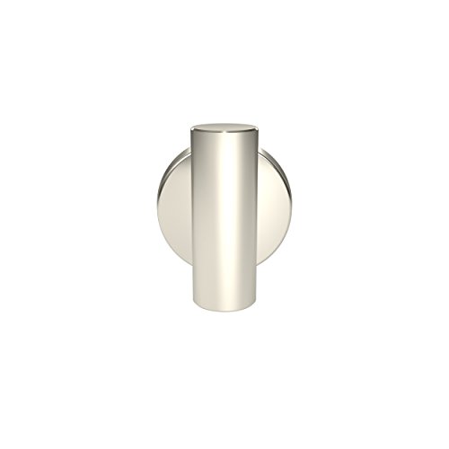 Image of Amerock Arrondi Single Prong Polished Stainless Steel Wall-Mounted Hook