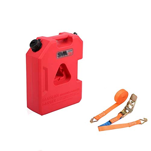 XuQinQin Portable fuel tank, thick high strength polyethylene one-piece compact and multi-purpose anti-static rotomolding oil drum, suitable for short-distance motorcycles - 3 types of capacity. gasol