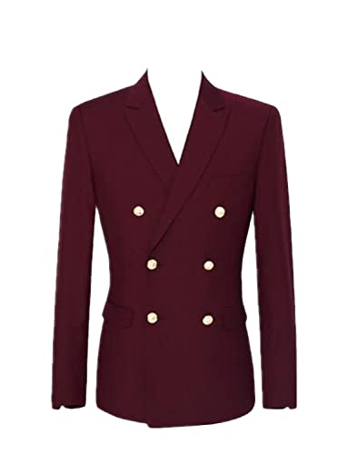 Ulnomio Hommes Pantalon de Veste à Double Boutonnage Cover