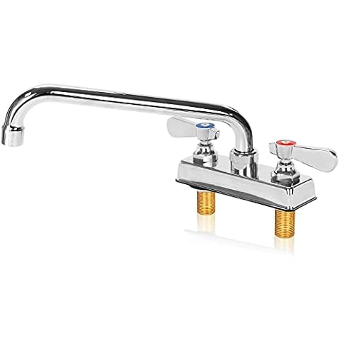 ZKDAUSDO Chrome Bar Sink Faucet with Swivel Spout Cover