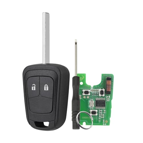 Telecomando Chiave Auto 433MHz 2 Pulsanti Per Opel Astra J Insignia Corsa D E Agila Adam Meriva | Chip ID46 E Lama HU101 - 2