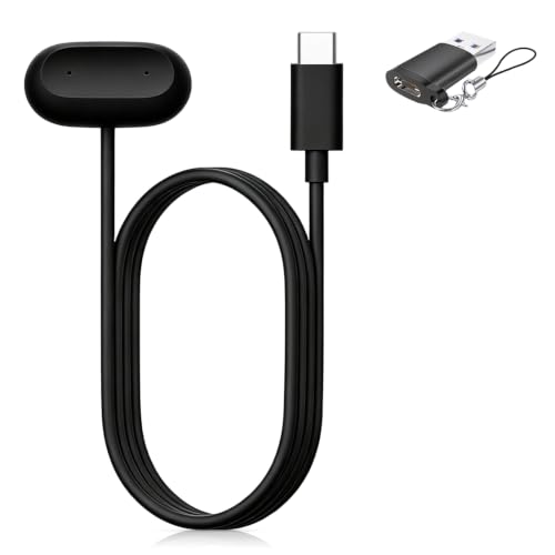 for Google Fitbit Air �[�d�P�[�u�� �[�d�� YANMONGI USC+USB ���C�z�� ���ϋv �֗��� �f���h�~ �ᔭ�M �y�� ������ �����^�т₷�� �`���[�W���[ ���s�p ���C�}�O�l�b�g���[�d�y�u���b�N�z